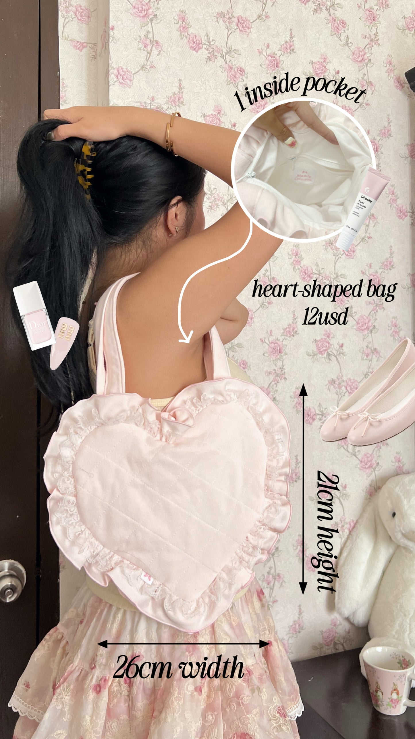 Heart-shaped bag