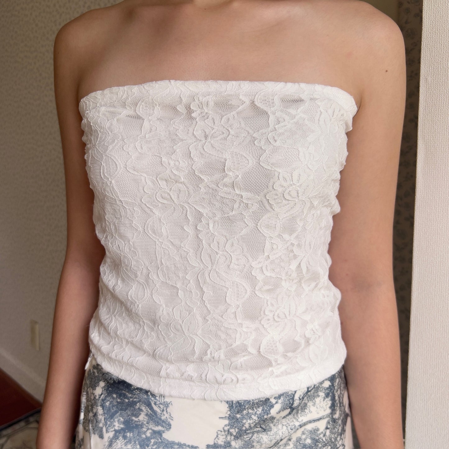 Safety lace tube top