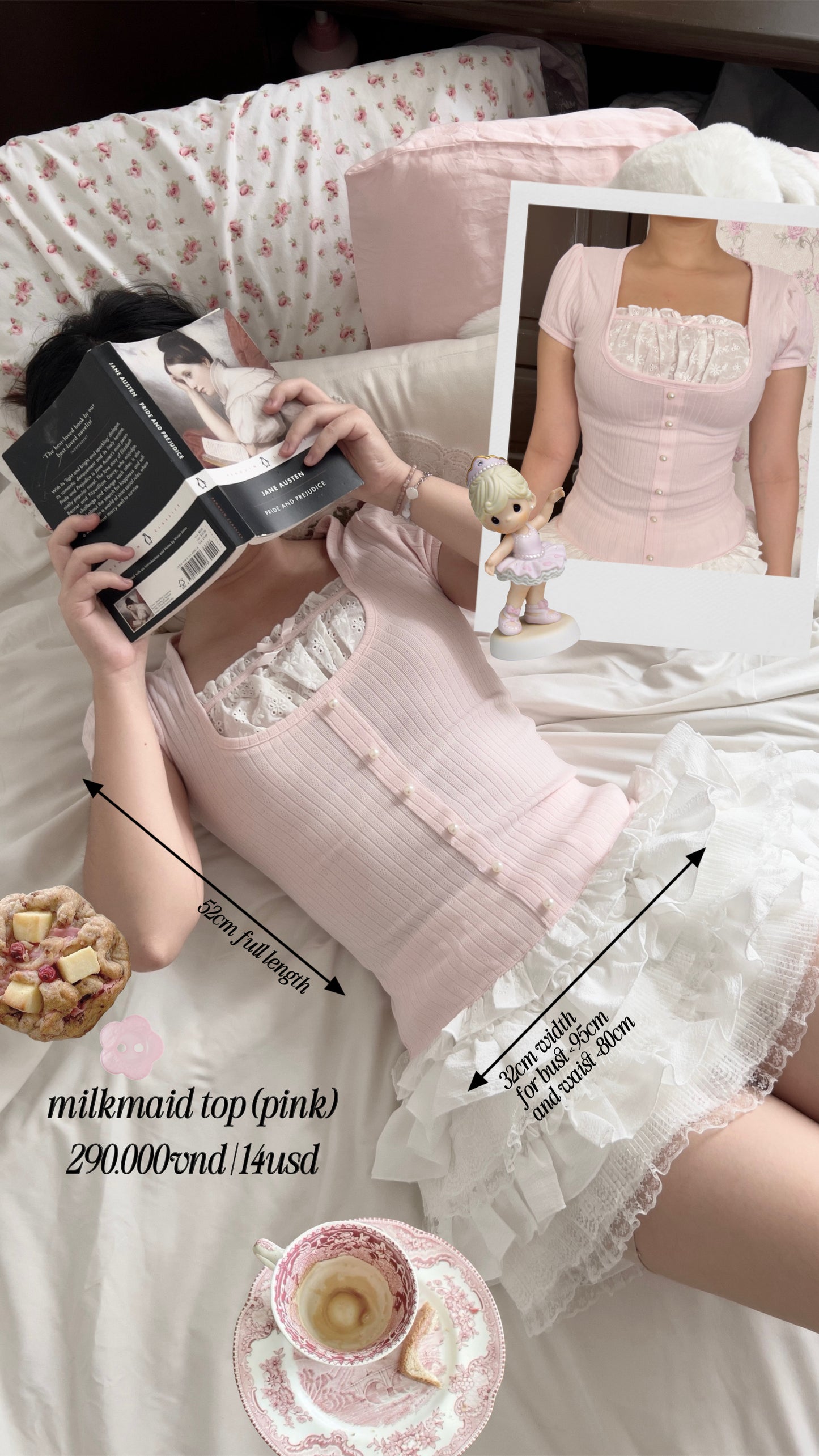 Milkmaid top (small defect)