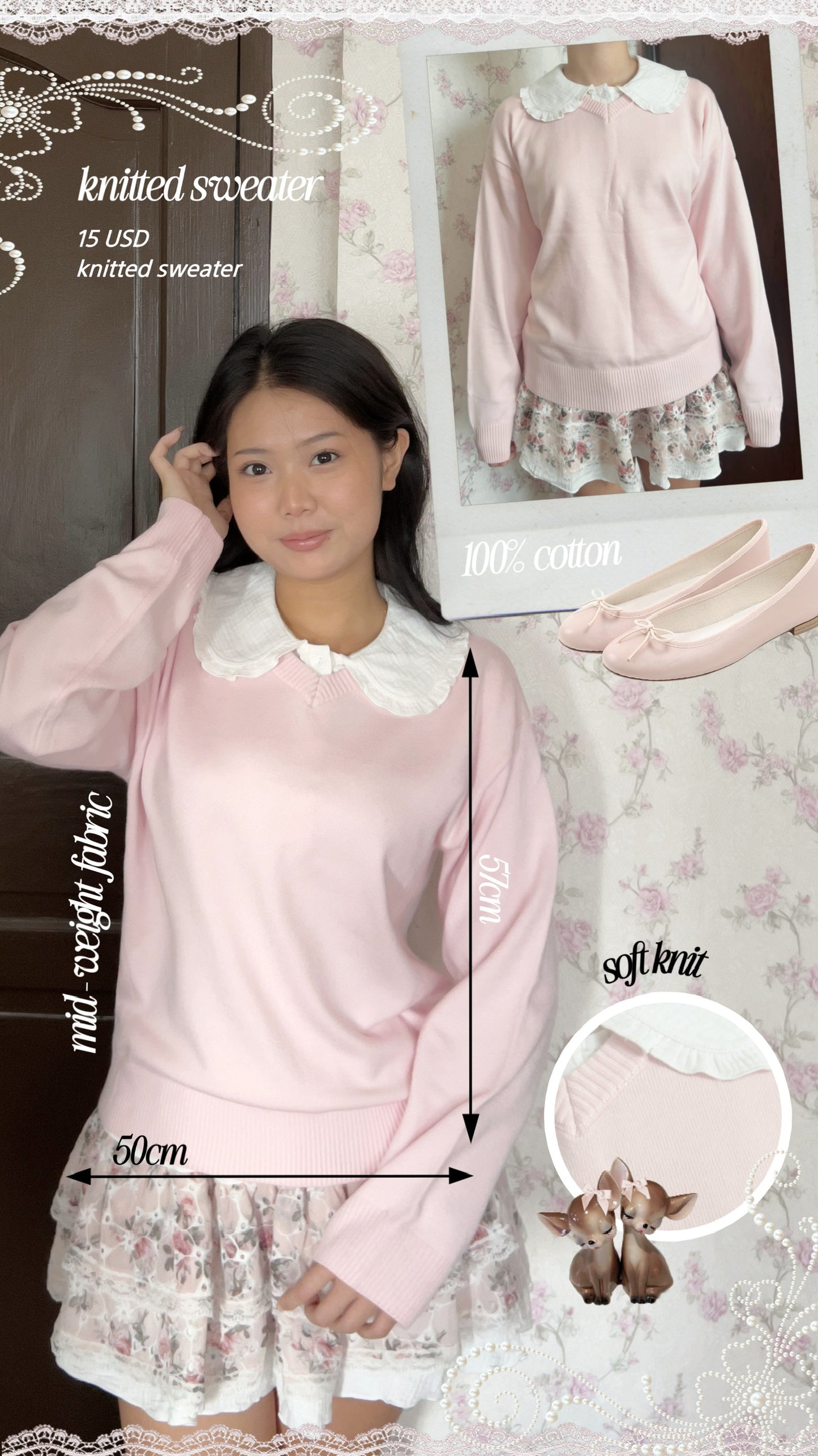 Knitted sweater (small defects)