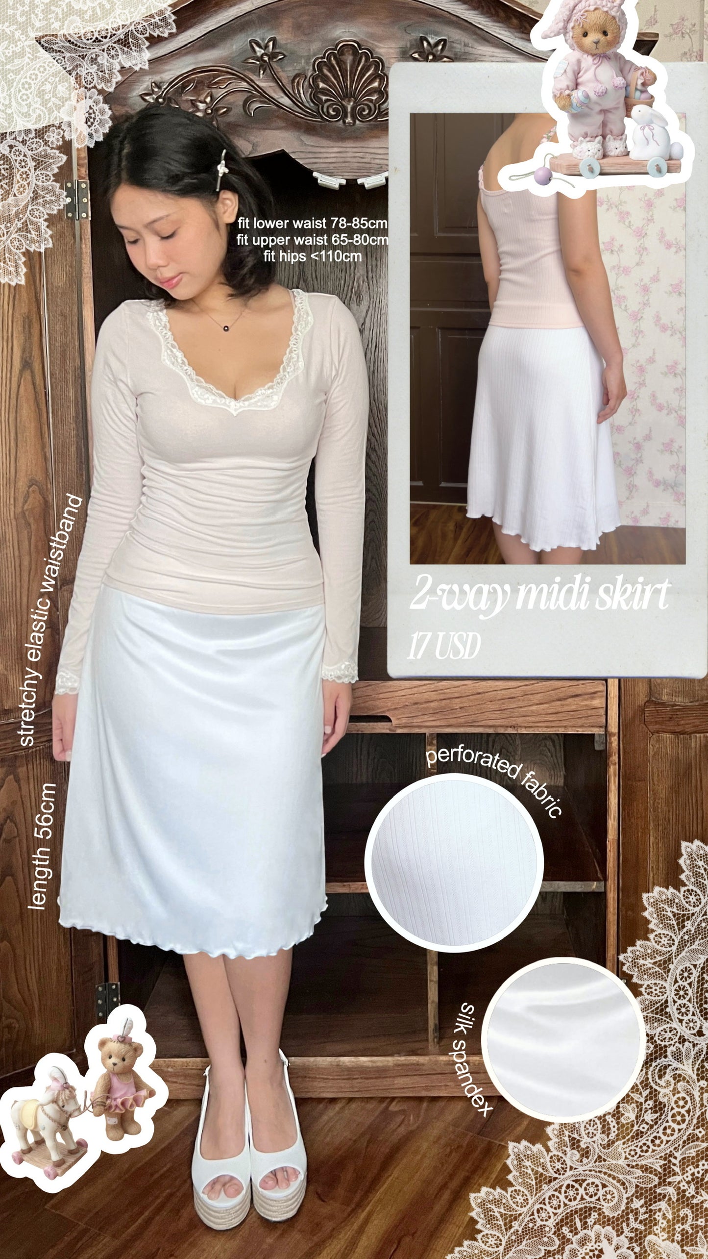2-way midi skirt