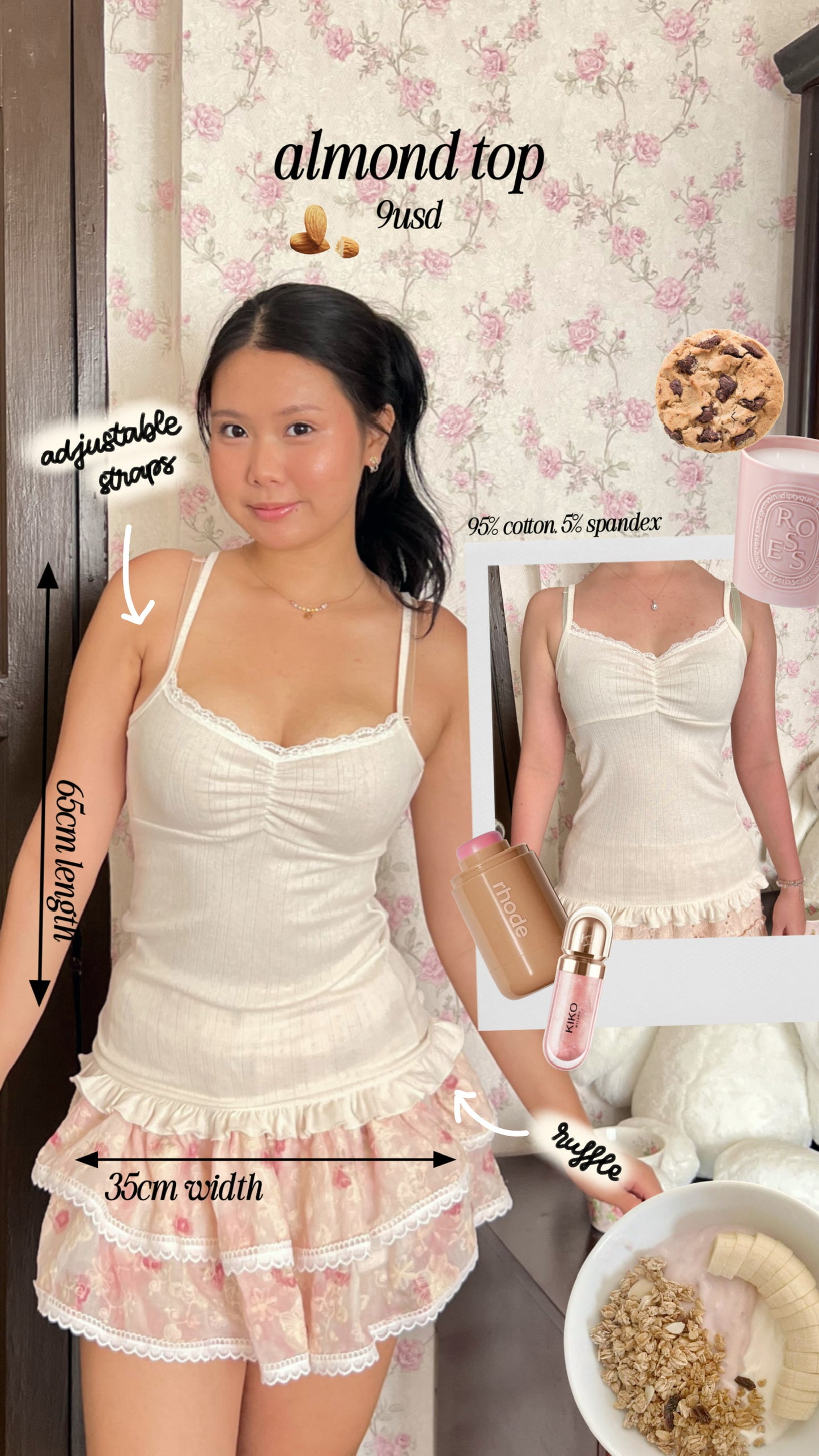 Almond top (small defect)