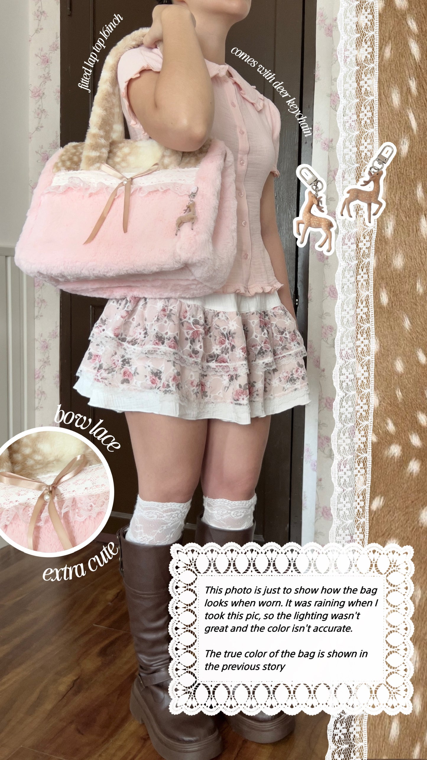 Fawn schoolbag