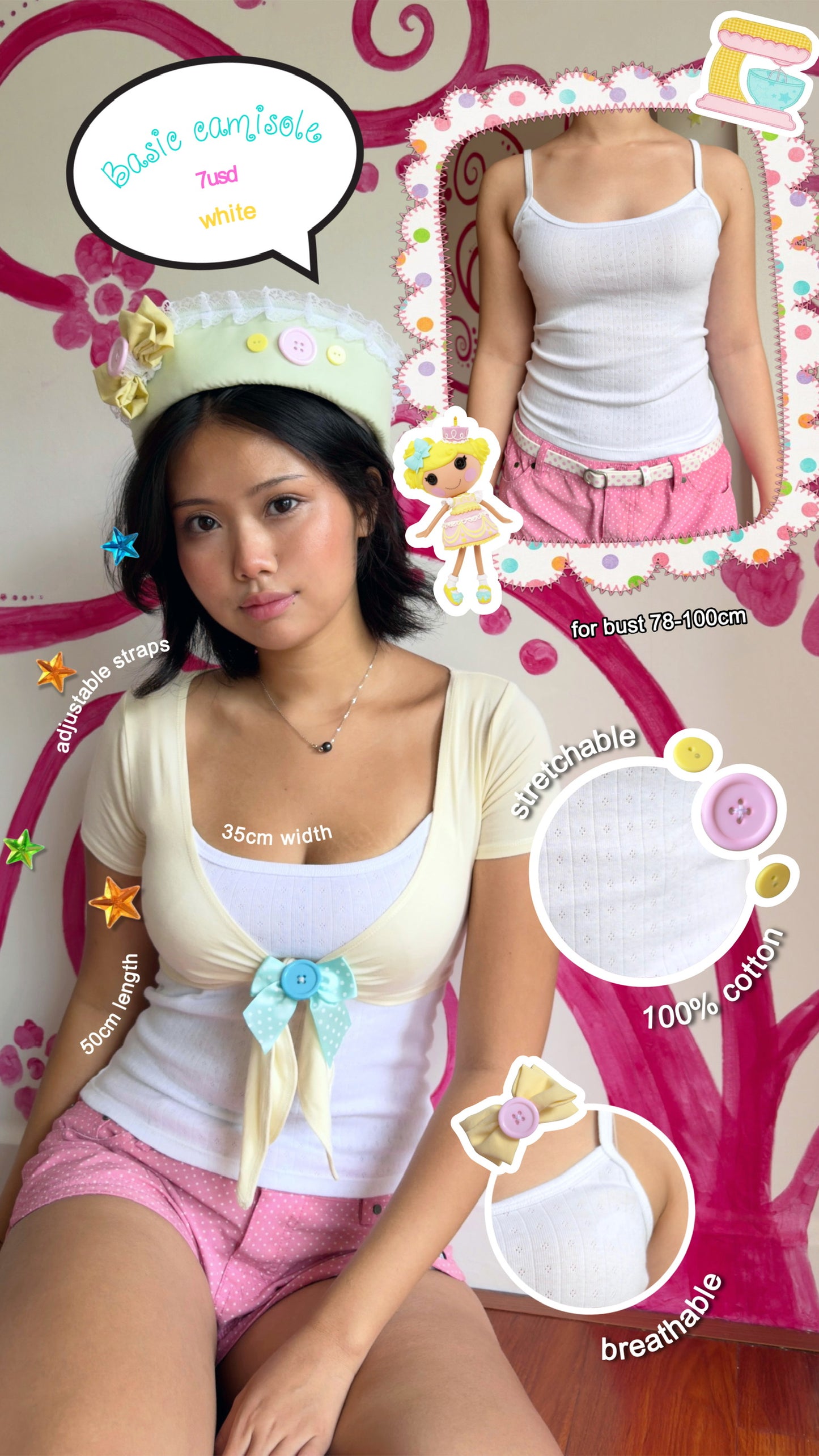 Basic camisole (white)