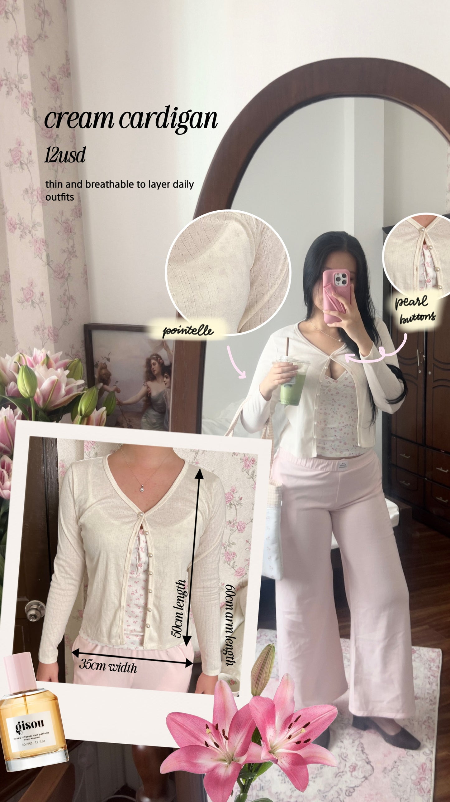 Cream cardigan (small defect)