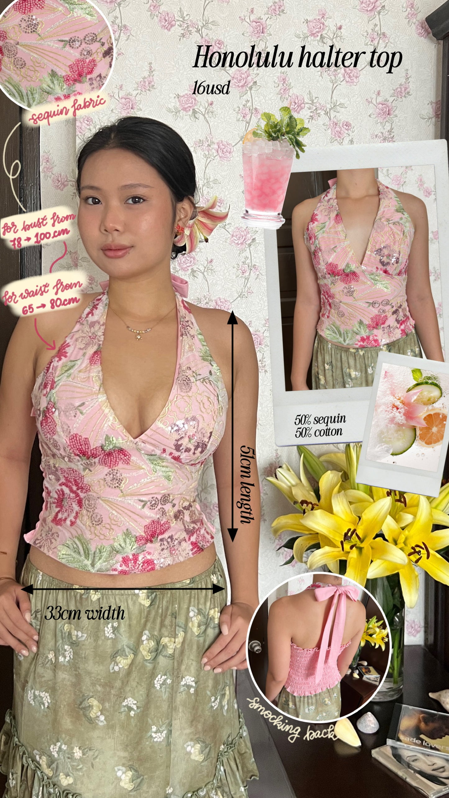 Honolulu halter top