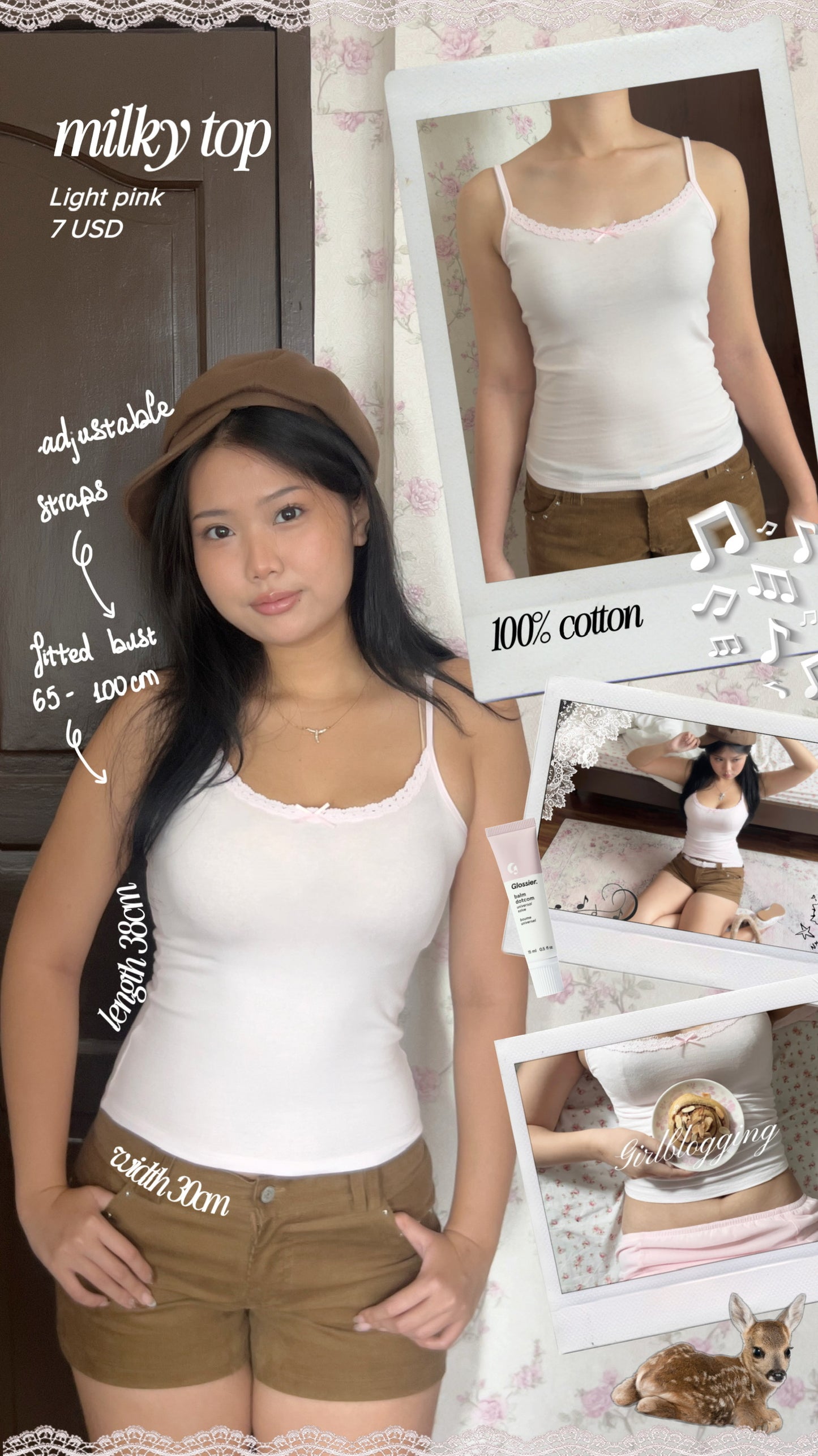 Milky top (light pink)