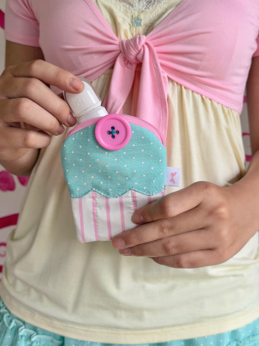 Cupcake purse (striped)