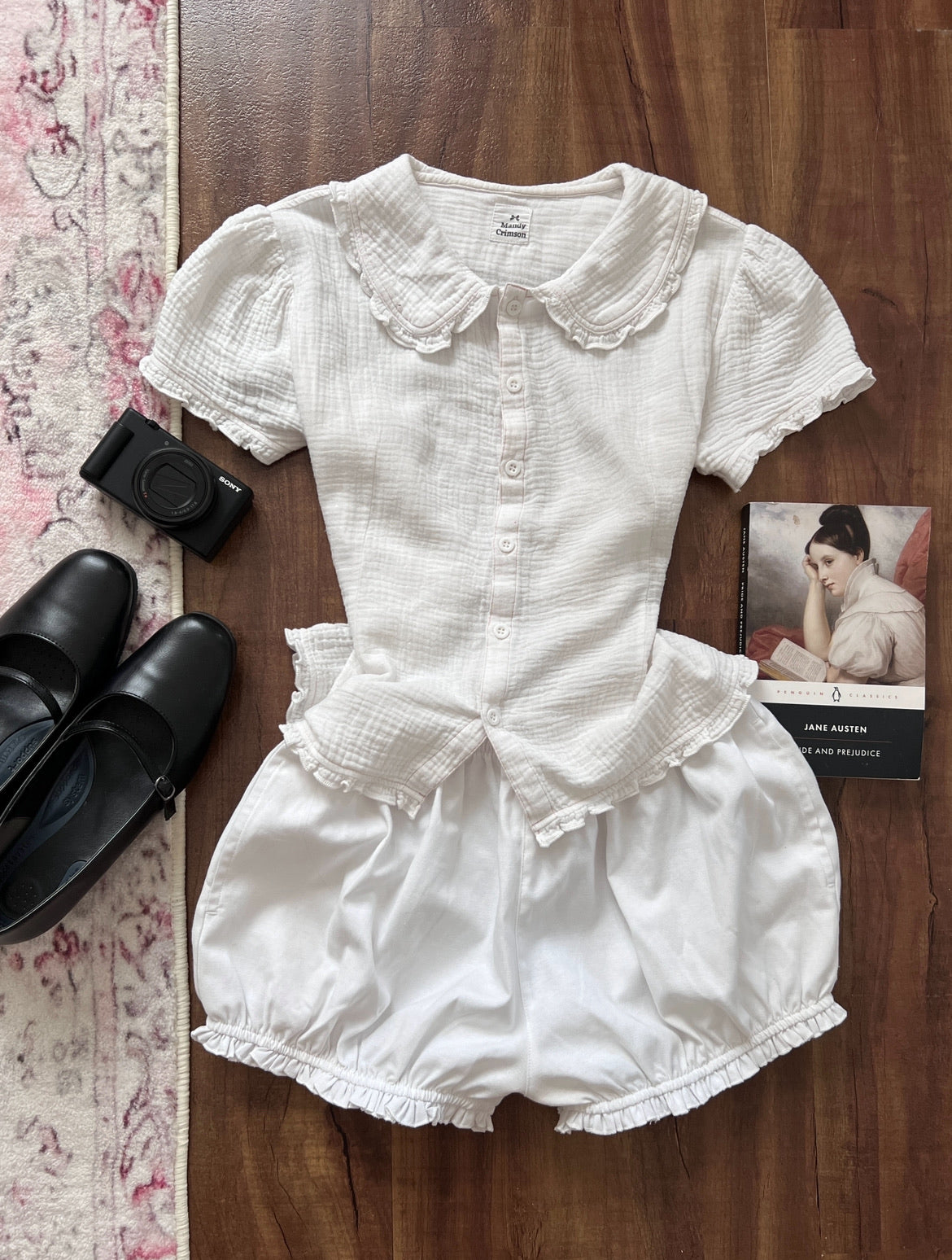 Sawako shirt (White & Pink)