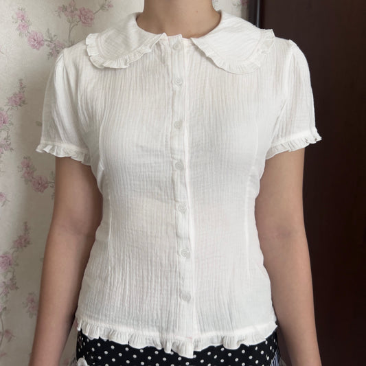 Sawako shirt (White & Pink)