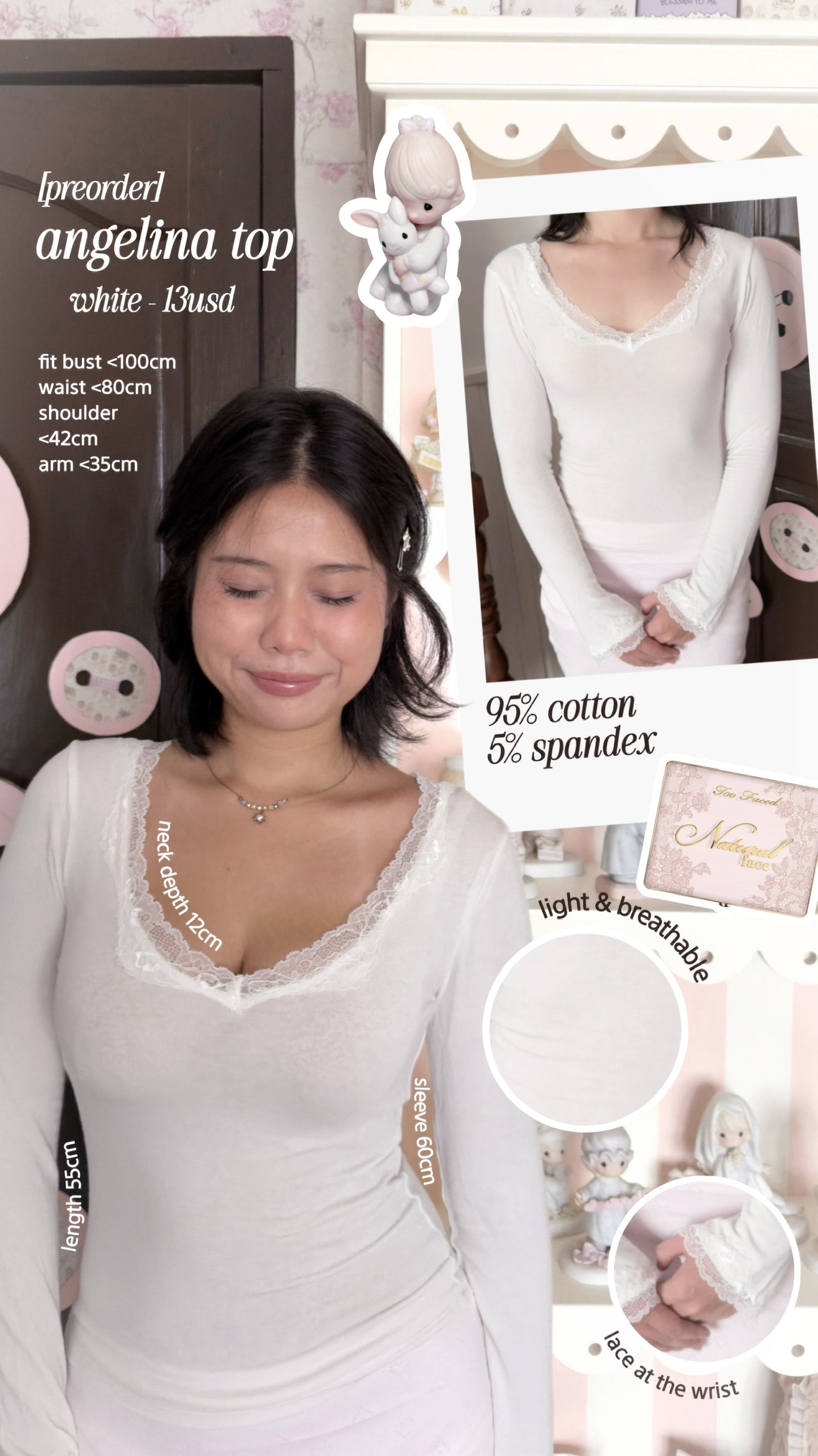 [Pre Order] Angelina top