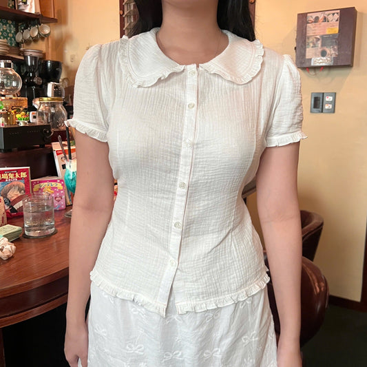 Sawako shirt (White & Pink)