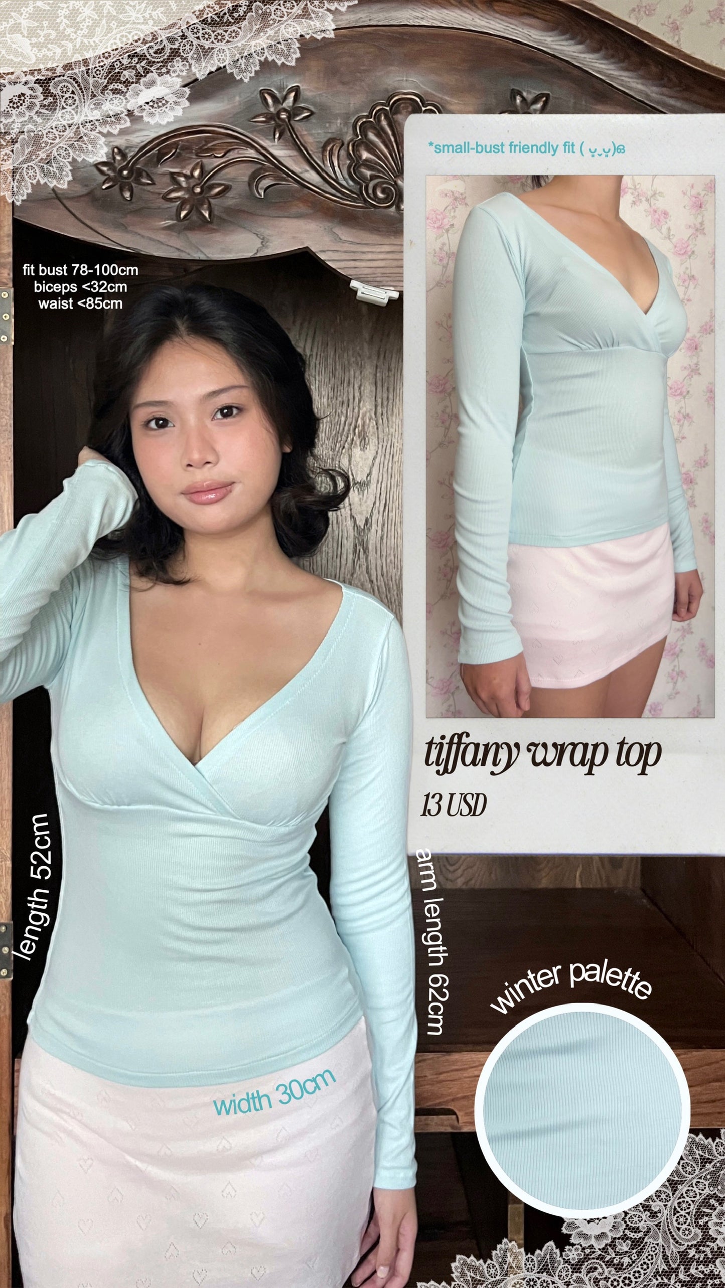 Tiffany wrap top