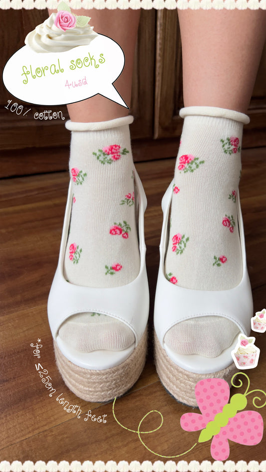 Floral socks
