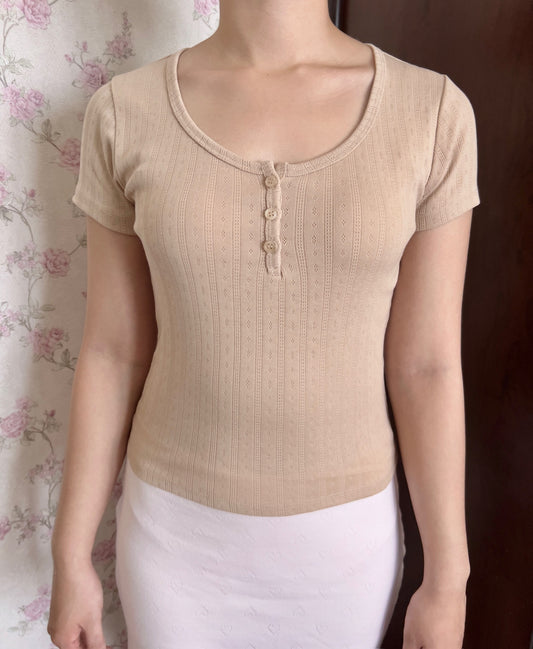 Latte top (short sleeve & long sleeve)