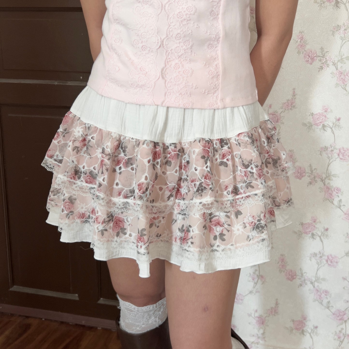 Vintage floral skirt