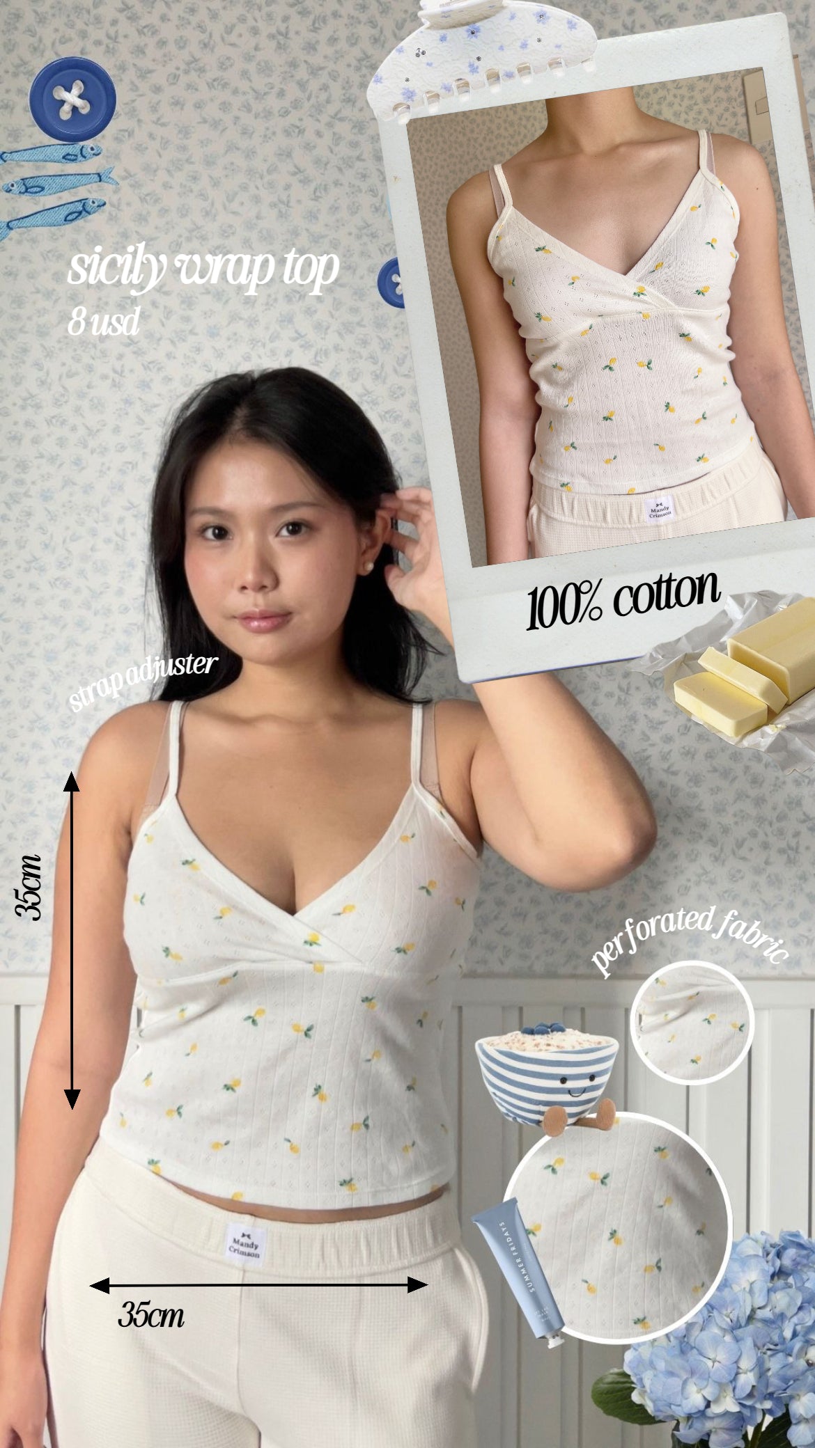 Sicily wrap top