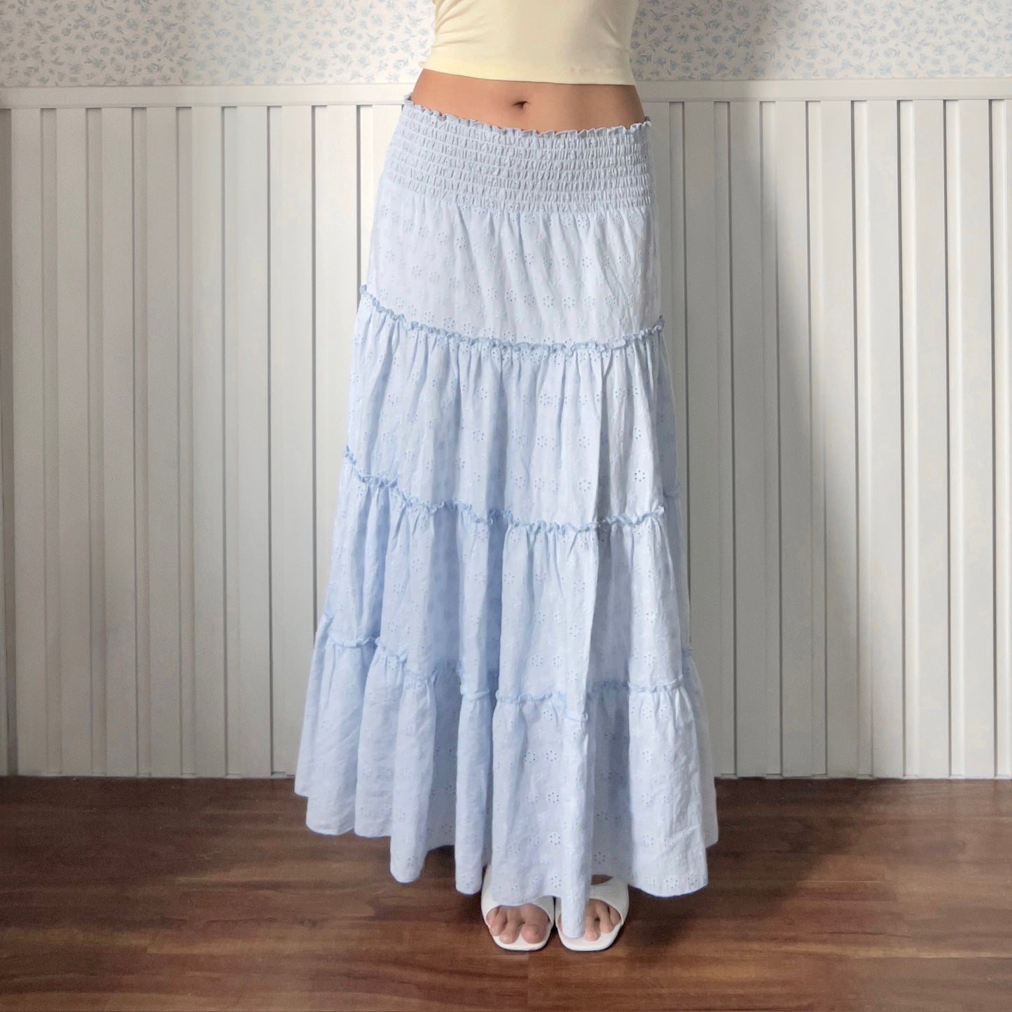 Hydrangea maxi skirt