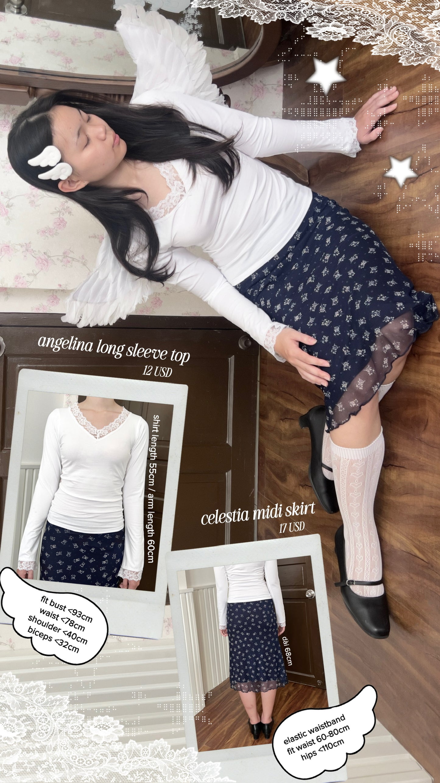 Angelina long sleeve top