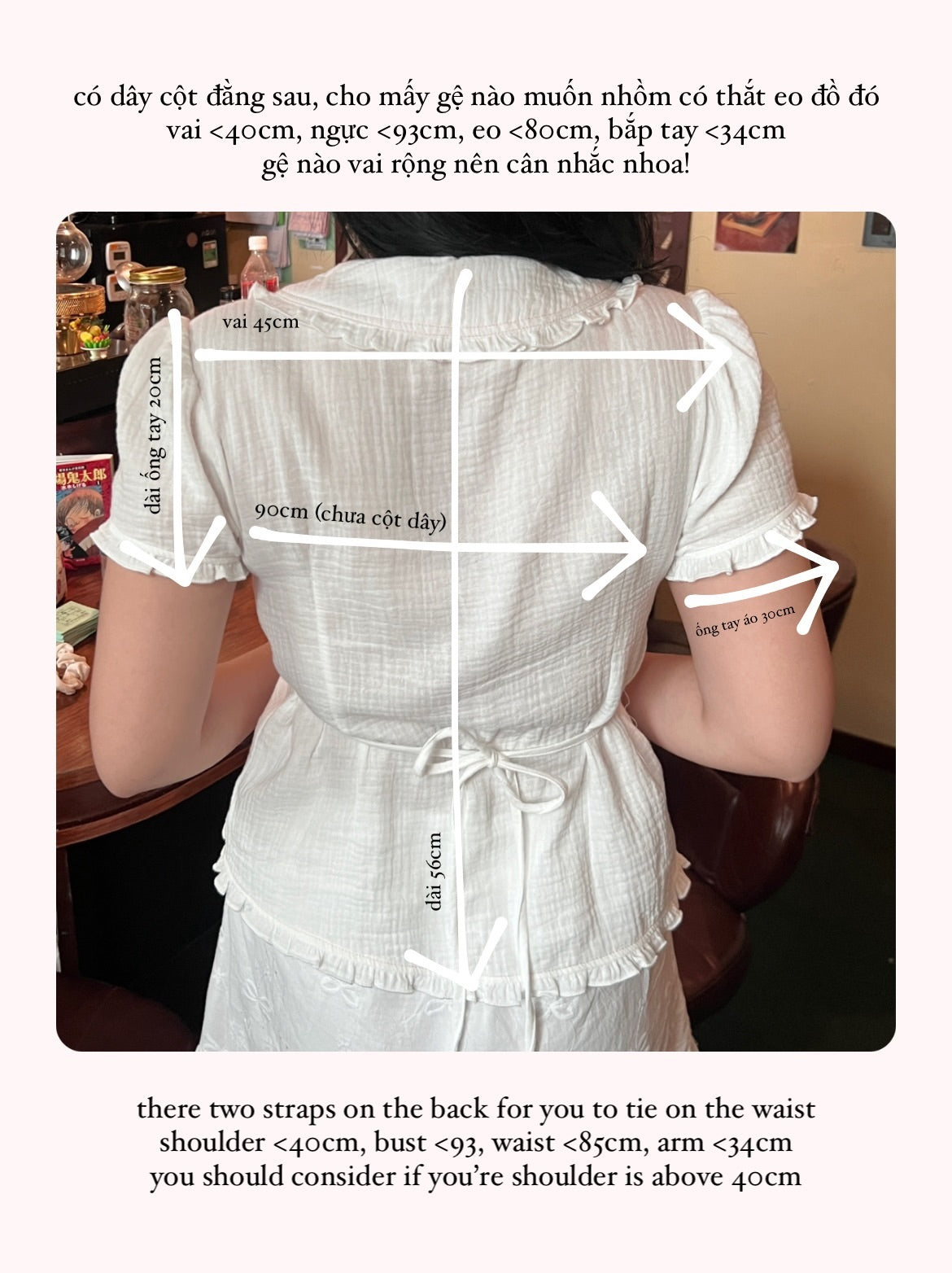 Sawako shirt (White & Pink)