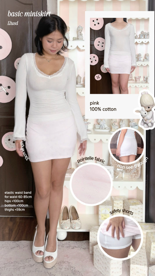 Basic miniskirt (pink)