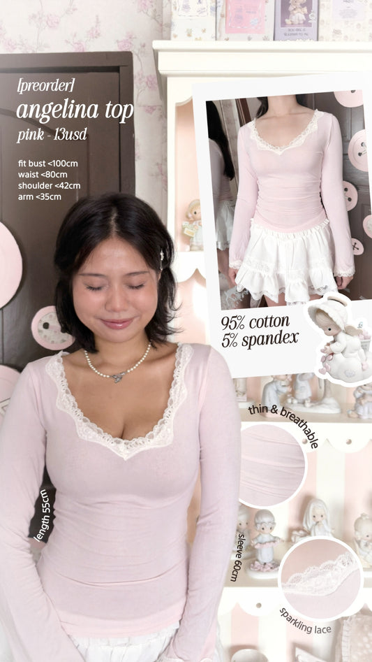 [Pre Order] Angelina top