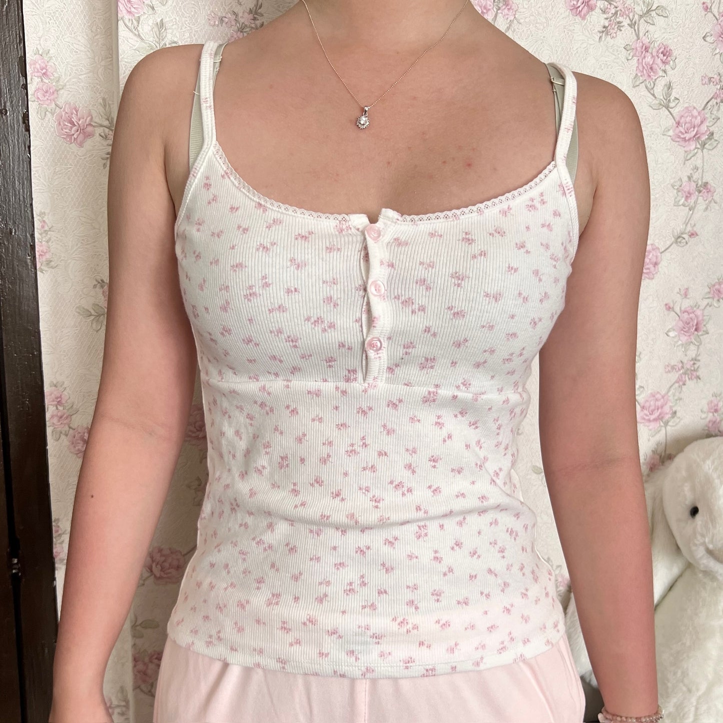 Carnation button top
